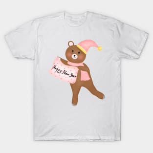 Happy new year teddy bear T-Shirt